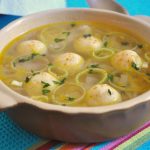 Суп с сырными клёцками