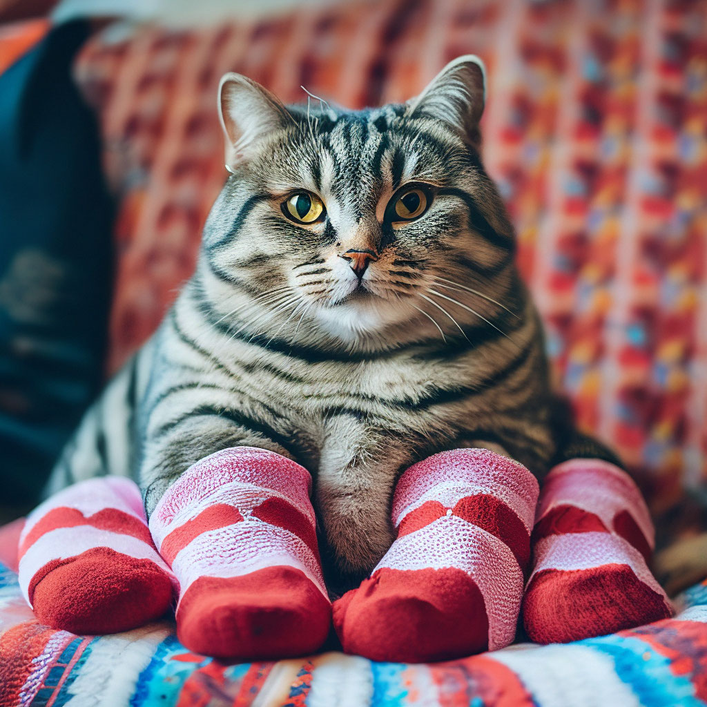 Новий хіт: кумедна реакція кота на шкарпетки (ВІДЕО)