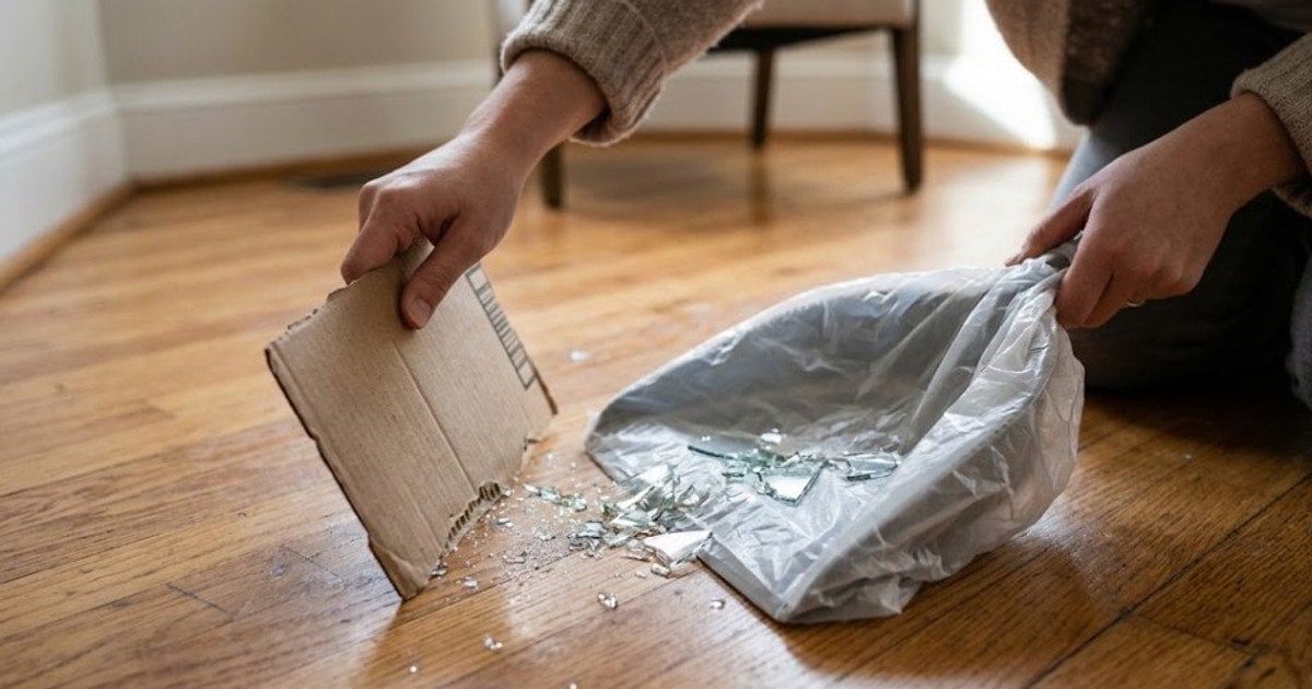 Як безпечно та швидко прибрати розбите скло з підлоги: корисний лайфгак