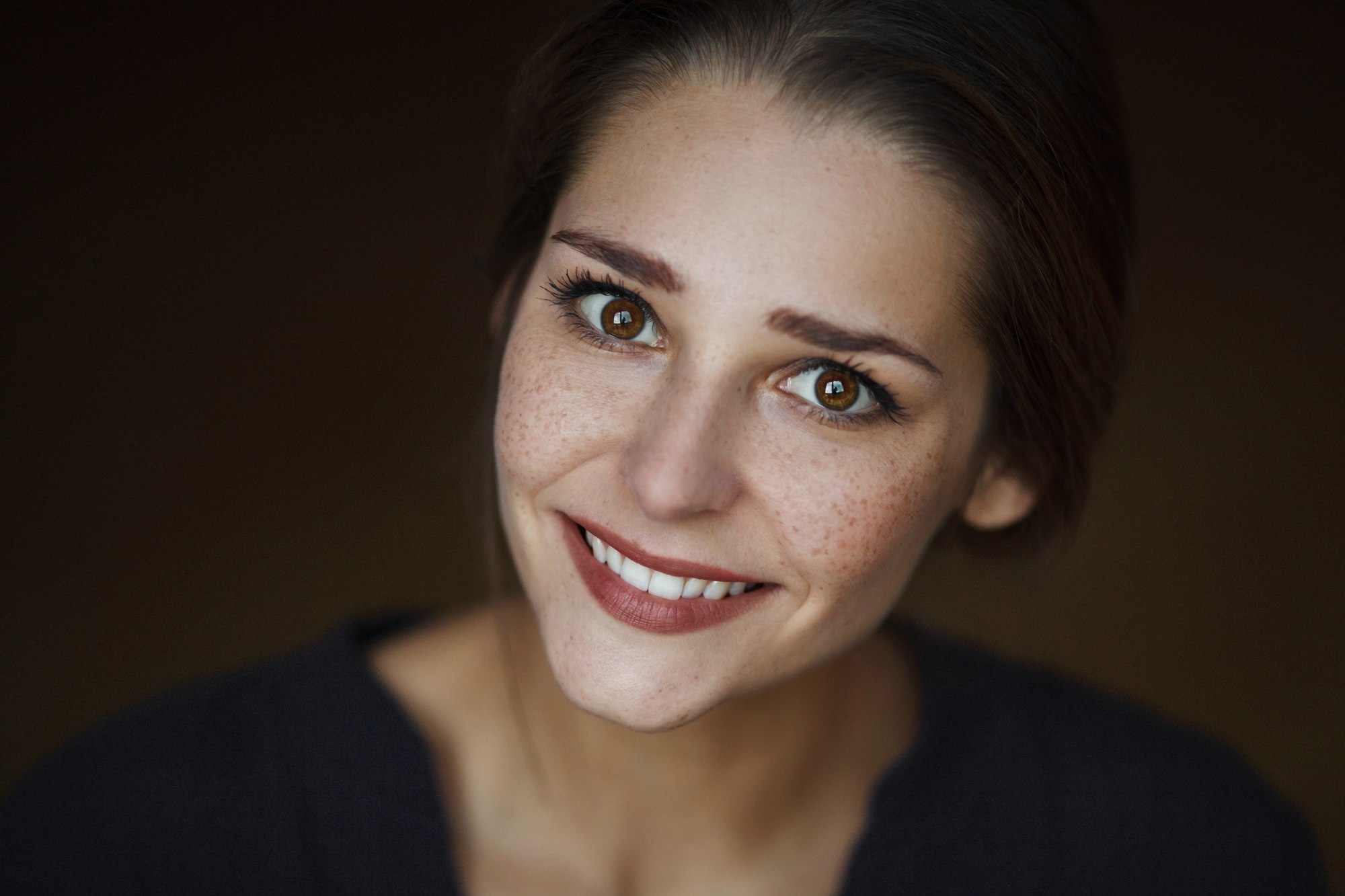 Freckled Brunette