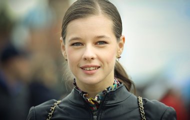 Екатерина Шпица вышла на подиум вместе со своим сыном