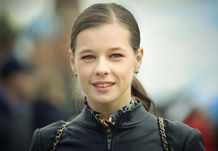 Екатерина Шпица вышла на подиум вместе со своим сыном
