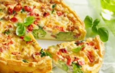 Овощной пирог с моцареллой