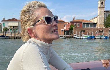 Шэрон Стоун путешествует по Венеции 