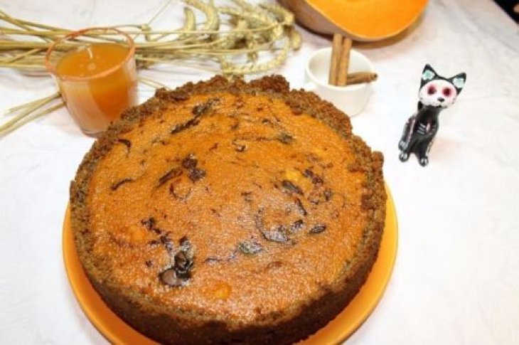 Тыквенный пирог с нутеллой