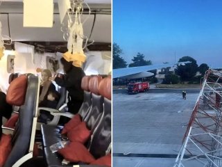 Пробито салон: літак із 267 людьми потрапив в аварію після приземлення в Анталії — фото