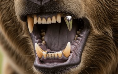 Ікло з титану: ведмедеві поставили найбільшу зубну коронку в історії стоматології