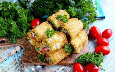 Вкуснее голубцов: сочные кабачковые рулетики с начинкой
