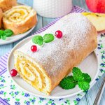 Готовим ленивый яблочный рулет