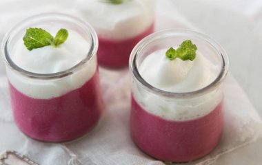 Свекольный мусс с рикоттой