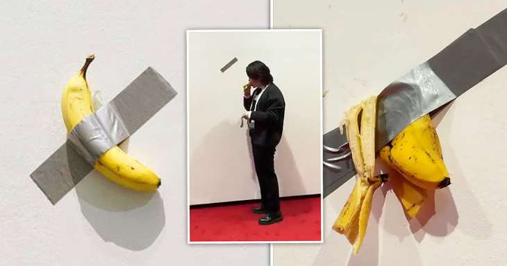 Голодный студент съел банан, выставленный в музее в качестве экспоната (ВИДЕО)