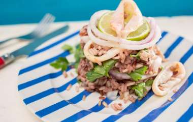 Салат с рисом