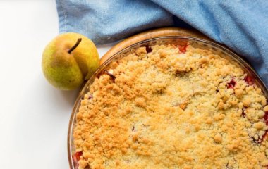 Постный пирог с вареньем