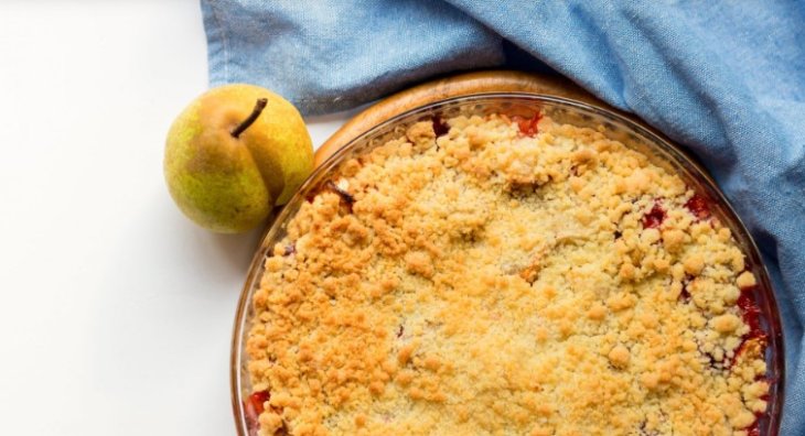 Постный пирог с вареньем