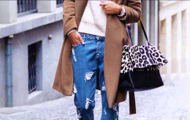 С чем носить рваные джинсы в этом холодном сезоне, фото