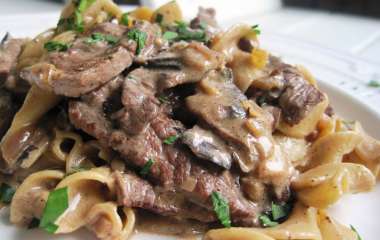 Говядина в сливочном соусе