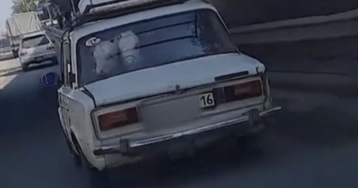 Водій запхав у