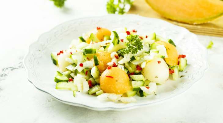 Дыня с беконом