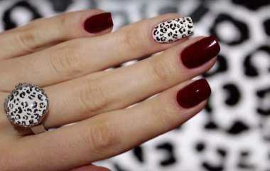Модный маникюр и дизайн ногтей с леопардовым узором, фото