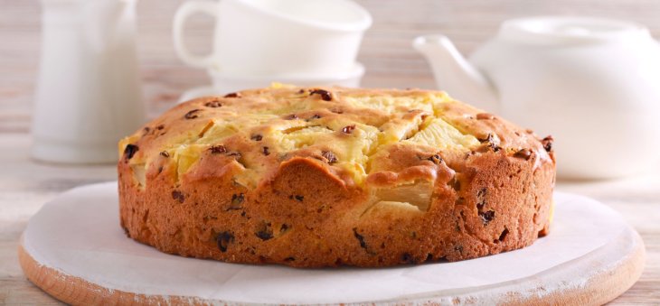 Кекс творожный с сухофруктами