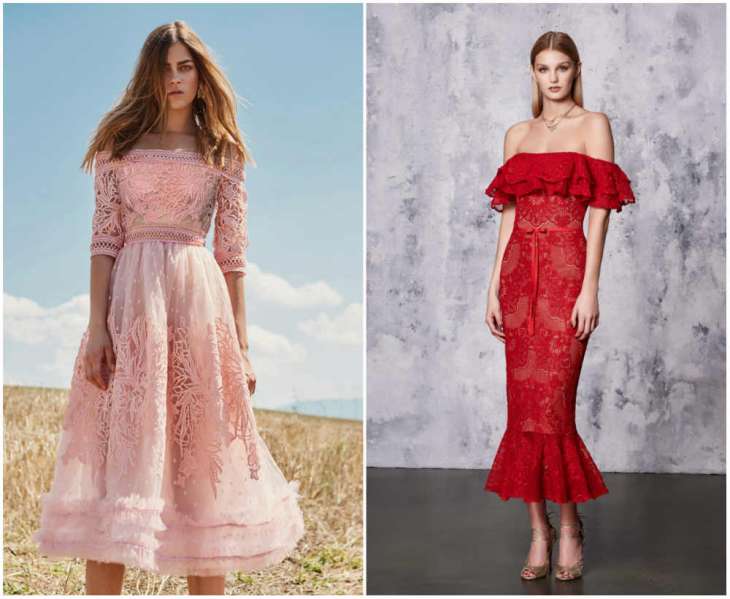 Модные платья из кружева в дизайнерских коллекциях сезона весна-лето 2020, фото