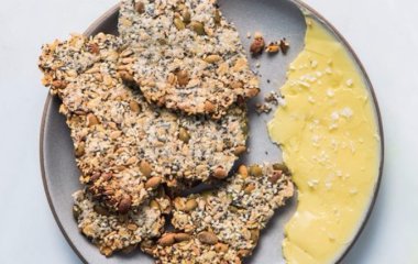 Овсяные крекеры с семенами