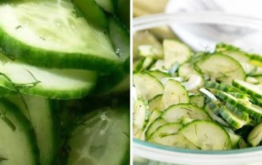 Рецепт пряного салата из огурцов за 5 минут