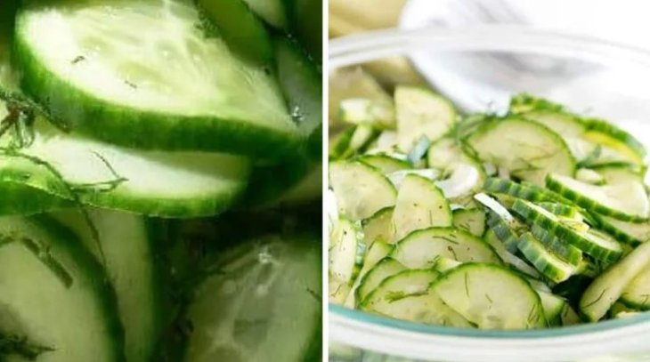 Рецепт пряного салата из огурцов за 5 минут