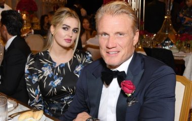 62-летний Дольф Лундгрен с обвисшим животом выглядит отцом своей молодой невесты