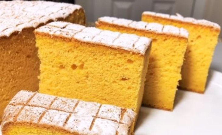 Бисквитный тыквенный пирог