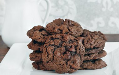 Рецепт шоколадного печенья с кокосовым кремом