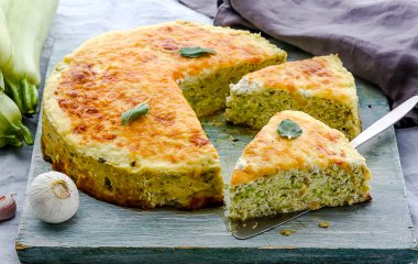 Нежная запеканка из кабачка