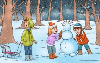 Головоломка на уважність: знайдіть оленя в зимовому лісі  