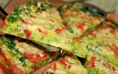 Кабачковая пицца с нежной начинкой