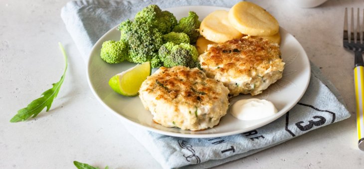 20 мин и блюдо готово: вкусные котлеты из картофеля, зелени и рыбы