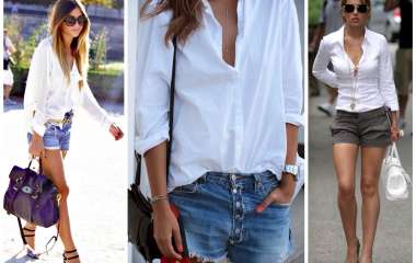 Как носить шорты с рубашкой, фото стильных образов для девушек