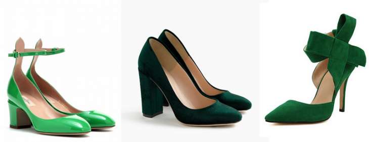 Покажи себя: с чем носить зеленые туфли?