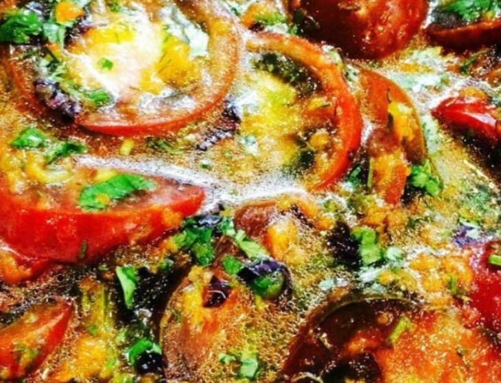 Помидоры в остром соусе