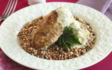 Зразы с гречневой кашей и грибами