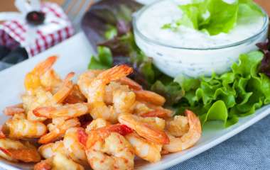 Креветки в чесночном соусе