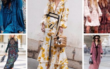 Модное платье в стиле бохо-шик 2019-2020, фото роскошных образов