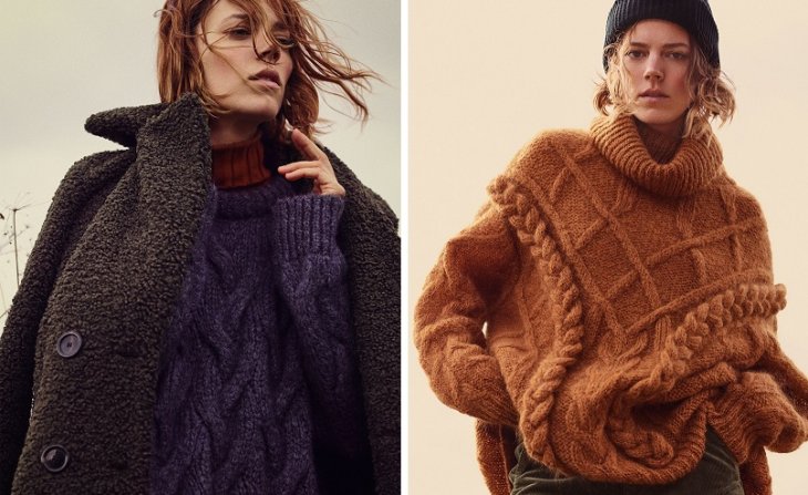 Женская коллекция Zara Cosy Feeling осень 2018, фото