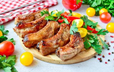 Свиные ребра в духовке