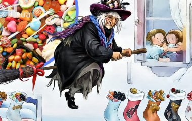 Моторошні зимові традиції Європи: відьма Бефана, яка приносить неслухняним гаряче вугілля