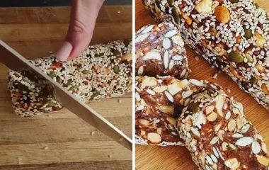 Дети будут в восторге: Как приготовить шоколадную колбасу с семенами и орехами без сахара