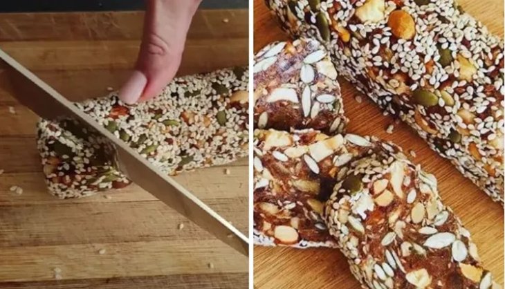 Дети будут в восторге: Как приготовить шоколадную колбасу с семенами и орехами без сахара