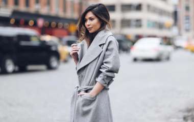 С чем носить женское пальто серого цвета, фото стильных образов