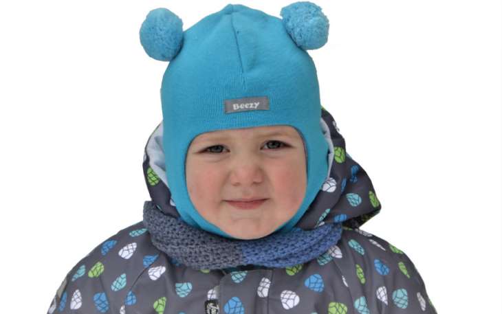 Детские зимние шапки-шлемы от ТМ Beezy.