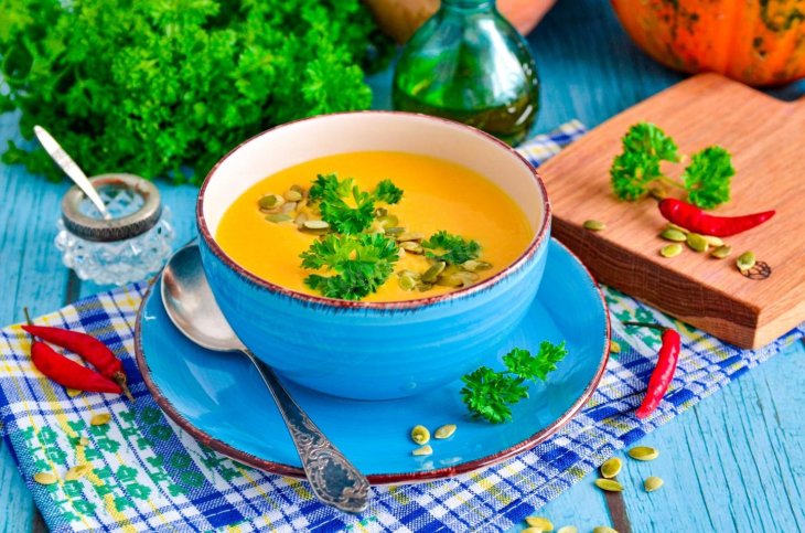 Рецепт дня: крем-суп из тыквы