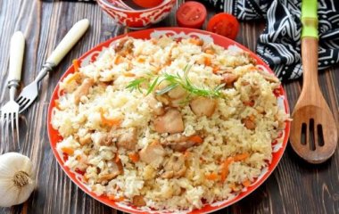 Плов из куриного мяса